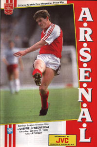 Brian Marwood in Arsenal colours